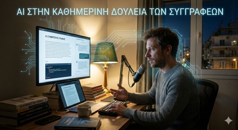 Πώς χρησιμοποιούν οι συγγραφείς AI στην καθημερινή τους δουλειά